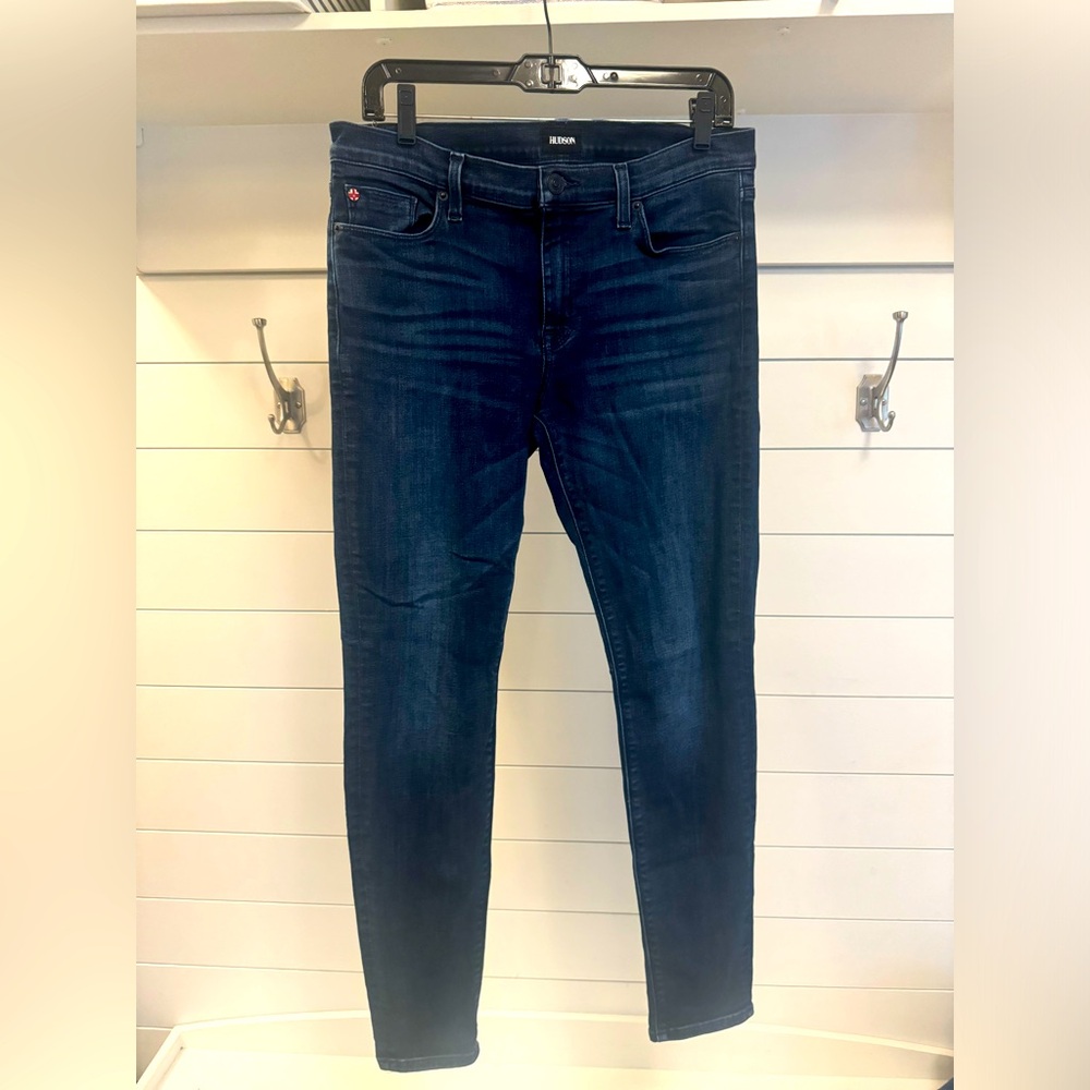 Hudson dark jeans.